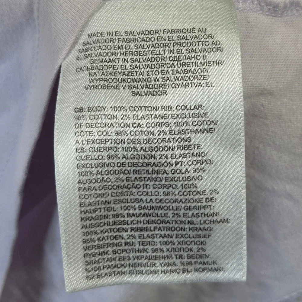 The North Face Womens Lavender Purple Topographic Logo Graphic T-Shirt Size L - Picture 5 of 6